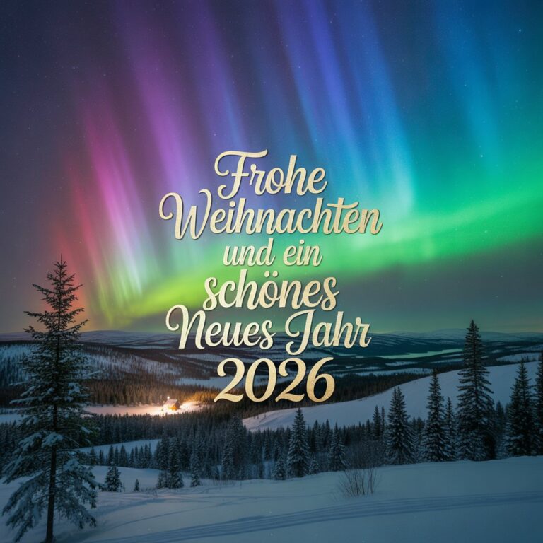 Frohe Weihnachten und ein schönes Neues Jahr 2026!